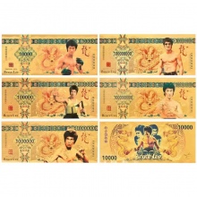 Bruce Lee coin gold banknotes bills(price for 1pcs...