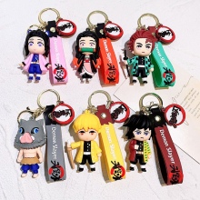 Demon Slayer anime figure doll key chains keychains