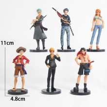 6pcs/set 11cm One Piece anime figures(OPP bag)