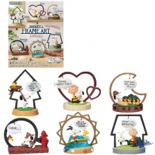 6pcs/set Snoopy Frame Art Blind Box Figures