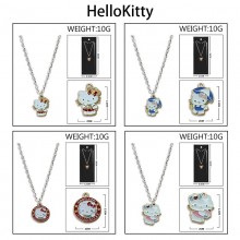 Hello Kitty Colorful Enamel Alloy Necklace