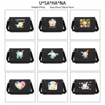 U*SA*HA*NA retro canvas messenger crossbody shoulder bags