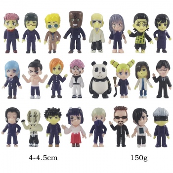 24pcs/set 4.5cm Jujutsu Kaisen anime figures(OPP bag)