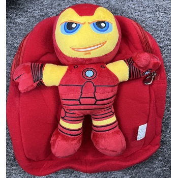 Iron Man children plush backpack school bag