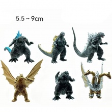 6pcs/set Godzilla figures(OPP bag)