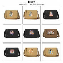 Bluey anime retro canvas messenger crossbody shoul...