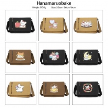 Hanamaruobake anime retro canvas messenger crossbody shoulder bags