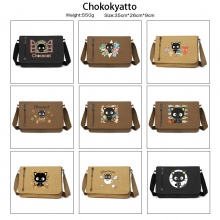 Chokokyatto anime retro canvas messenger crossbody shoulder bags