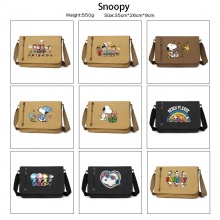 Snoopy anime retro canvas messenger crossbody shou...