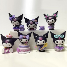 7pcs/set Kuromi Cake Party anime figures(OPP bag)