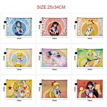 Sailor Moon anime A4 file folder documents bag