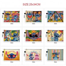 Stitch anime A4 file folder documents bag