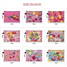 Kirby anime A4 file folder documents bag