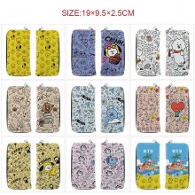 BTS BT21 star long zipper wallet purse