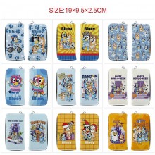 Bluey anime long zipper wallet purse