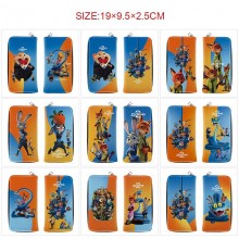 Zootopia anime long zipper wallet purse