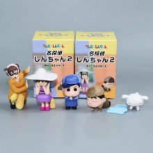 5pcs/set Detective Crayon Shin-chan anime figures