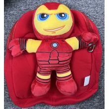 Iron Man children plush backpack school bag